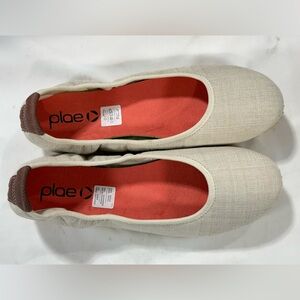 PLAE Women's beige CROSBY Slip-On ballet Flats size 10.5
